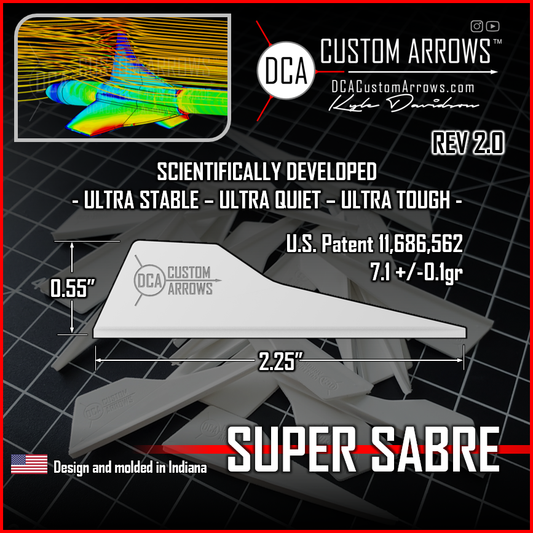 DCA Custom Arrows Super Sabre Vanes