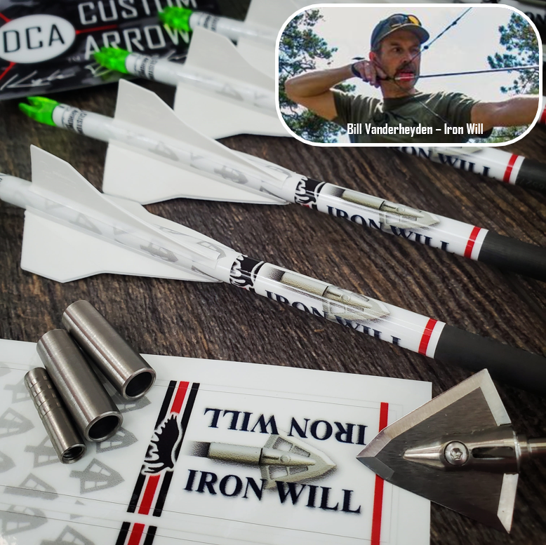 Bill Vanderheyden Iron Will Custom Arrow Wraps