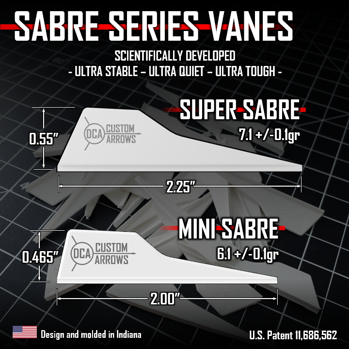 DCA Custom Arrows Sabre Series Vanes