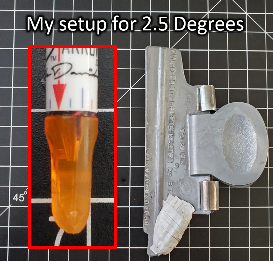 DCA Custom Arrows Vane Angle Tool Setup